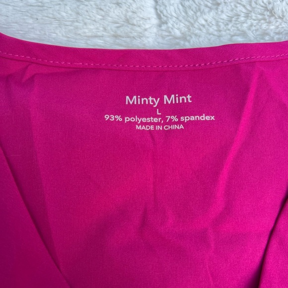 Pink minty mint size L scrub set - Picture 3 of 4